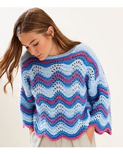 Lana Grossa zigzag trui breien van Silkhair en Summer Softness (LB18,M17)