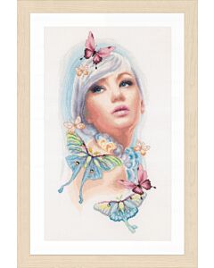 Lanarte borduurpakket vlindermeisje borduren pn-0171930