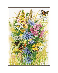 Lanarte borduurpakket Wilde bloemen en vlinders van Marjolein Bastin pn-0197261