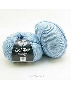 Lana Grossa Cool Wool Melange kl.145 blauw