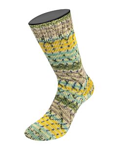 Lana Grossa Landlust Die Sockenwolle kl.928 (crème/blauw/groen/rood/paars)