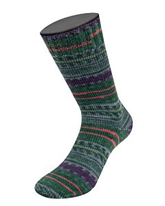 Lana Grossa Landlust Die Sockenwolle kl.613 (donkergroen/donkerblauw/paars/roze)