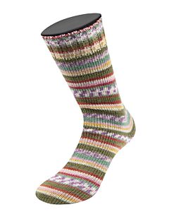 Lana Grossa Landlust Die Sockenwolle kl.616 (grijs/roze/bruin/blauw)
