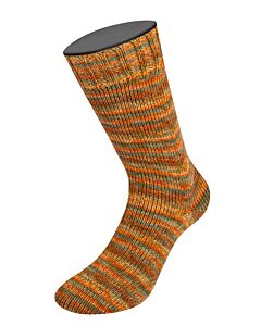 Lana Grossa Landlust Die Sockenwolle kl.516 4-draads (crème/oranje/rood/groen/blauw)