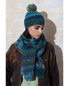 Lang Yarns dames muts met pompon breien van Magnolia (P74,M12)