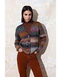 Lang Yarns dames vest met knoopjes breien van Magnolia (P74,M1)