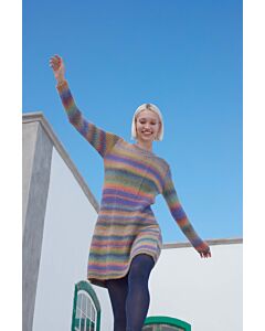 Lang Yarns lange dames trui breien van Harmony (P75,M12)