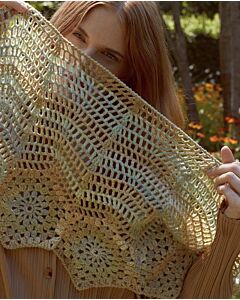 Lang Yarns sjaal haken van Secret Garden (Punto 68, m8) | C.R. Couture