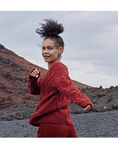 Lang Yarns trui breien van Donegal Tweed+ (Punto 77, m14) | C.R. Couture