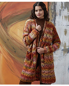 Lang Yarns vest breien van Cloud Tweed (Punto 62, m11)