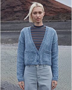 Lang Yarns vest breien van Donegal Tweed+ (Punto 77, m9) | C.R. Couture