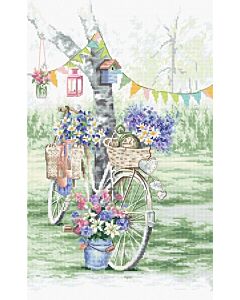 Borduurpakket fiets van Letistitch 971