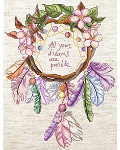 Letistitch borduurpatroon all your dreams are possible L440 (excl. benodigdheden