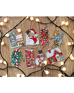 Letistitch borduurpakket kersthangers kit nr  2 om te borduren L8002