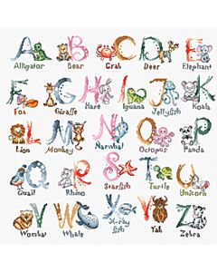 Letistitch borduurpakket dieren ABC L8027