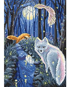 Letistich borduurpakket Midsummer Forest Night L8060