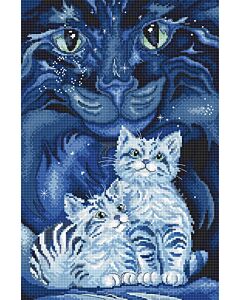 Letistitch borduurpakket Wens van de Kittens L8064 telpatroon