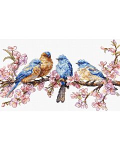 Letistitch borduurpakket spring bloom L8090 telpatroon