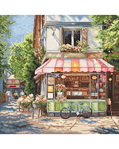 Letistitch borduurpakket winkel op de hoek L8101 telpatroon