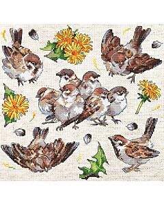 Letistitch borduurpakket Mussenbende L8803 telpatroon