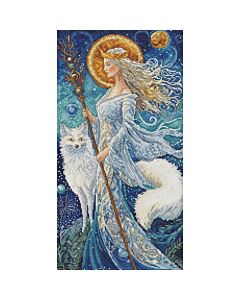 Letistitch borduurpakket wintergodin LI57-00 telpatroon