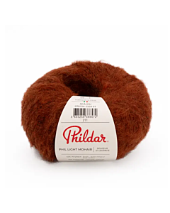 Phildar Phil Light Mohair kleur Acajou (houtbruin)