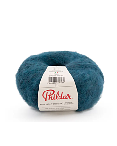 Phildar Phil Light Mohair kleur Paon (turquoise)
