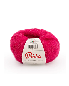 Phildar Phil Light Mohair kleur Rose Peps (zuurstok roze)