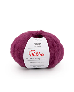 Phildar Lovely Mohair kleur Pourpre (donkerpaars)
