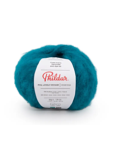 Phildar Lovely Mohair kleur Prusse (turquoise)