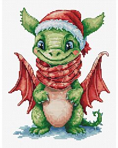 Luca-s borduurpakket 'happy dragon' B1406 telpatroon