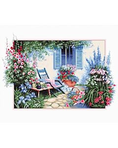 Borduurpakket Flower Garden om te borduren van Luca-s B2342