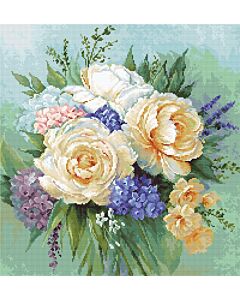Luca-s borduurpakket boeket bloemen om te borduren b2370