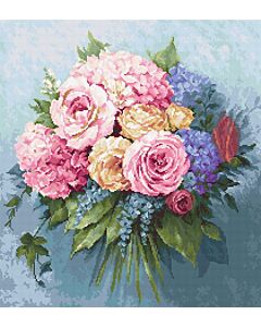 Luca-s borduurpakket boeket bloemen om te borduren b2371