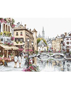 Luca-s borduurpakket Meer van Annecy om te borduren B2384