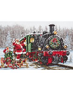 Luca-s borduurpakket de kerst trein om te borduren B2397