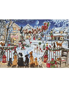 Luca-s borduurpakket Magische Kerstavond B2423 telpatroon