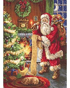 Luca-s borduurpakket Santa Claus - kerstman om te borduren b578