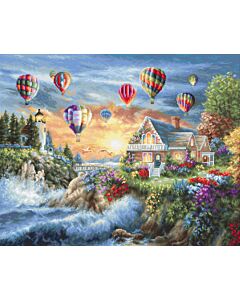 Luca-S borduurpakket Balloons over Sunset Cove B614
