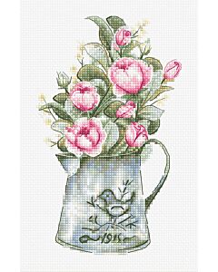 Luca-s borduurpakket rozen boeket om te borduren b7006