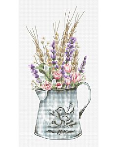 Luca-s borduurpakket lavendel boeket om te borduren b7008