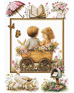 Luca-s borduurpakket 'little adventure' B7043 telpatroon