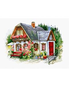 Luca-s borduurpakket Beautiful Country House  om te borduren bu4005