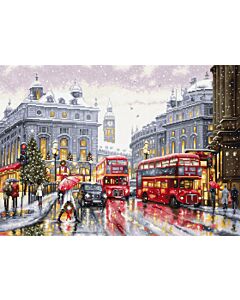 Luca-s borduurpakket Londen met kerst om te borduren bu5006