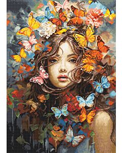 Luca-s borduurpakket Vlinder magie BU5043 telpatroon