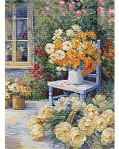 Luca-s borduurpakket 'garden corner' BU5056 telpatroon