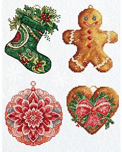 Luca-S kerst hangers winter decoratie JK043 telpatroon