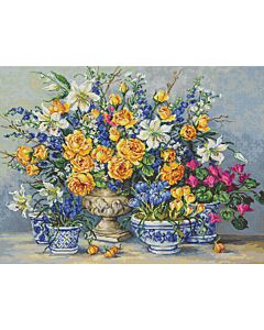 Luca-s borduurpakket Gabrielle's tuin om te borduren B2392