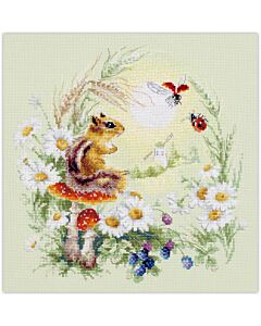 Magic needle boduurpakket eekhoorn in de weide 510-353 borduren