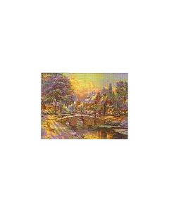 Cobblestone Christmas van Thomas Kinkade